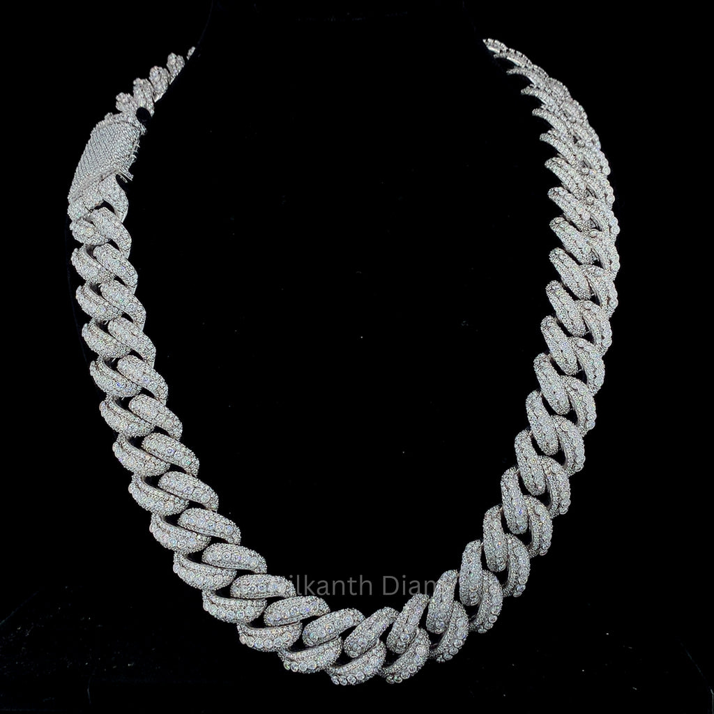 Round Diamond Cuban Chain