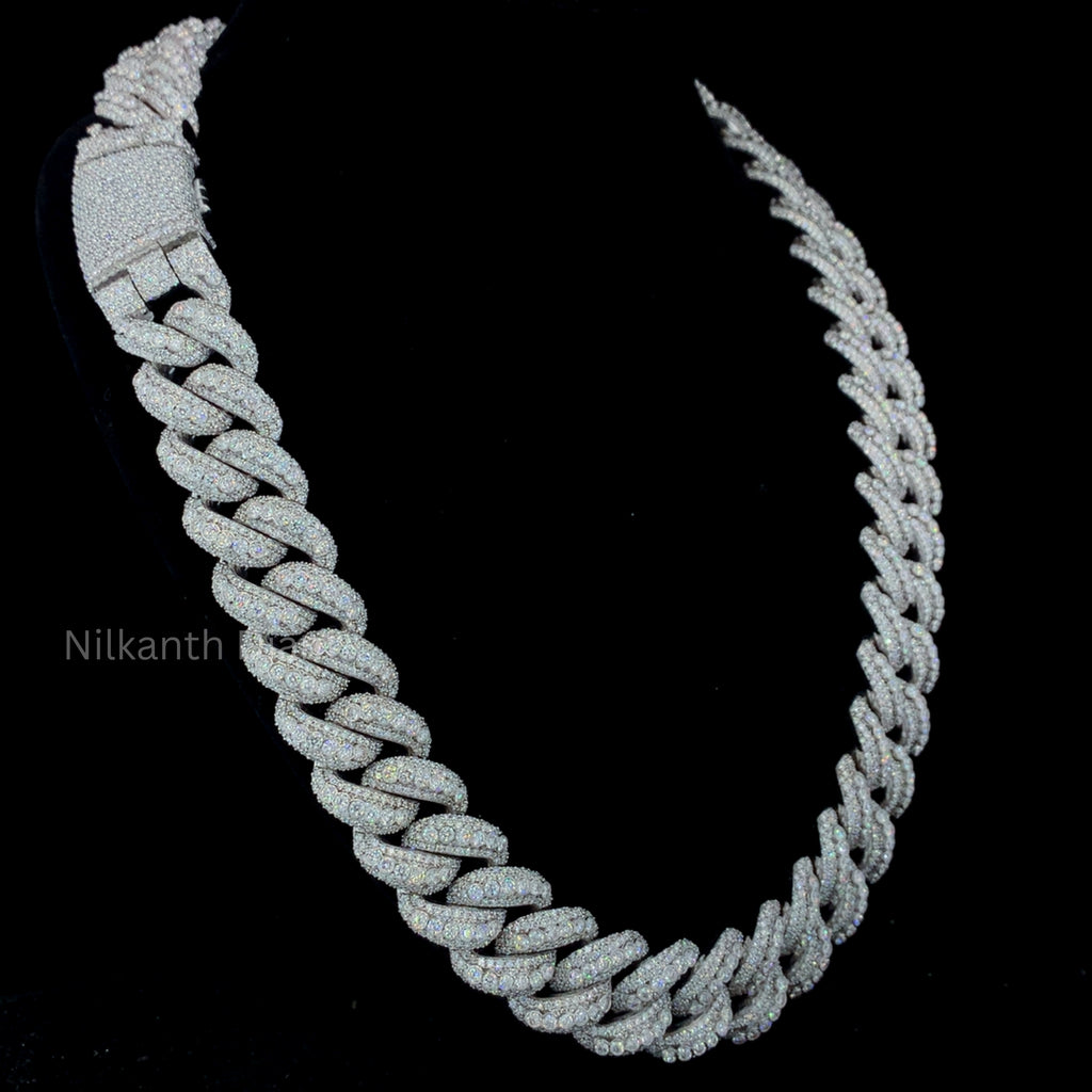 Round Diamond Cuban Chain