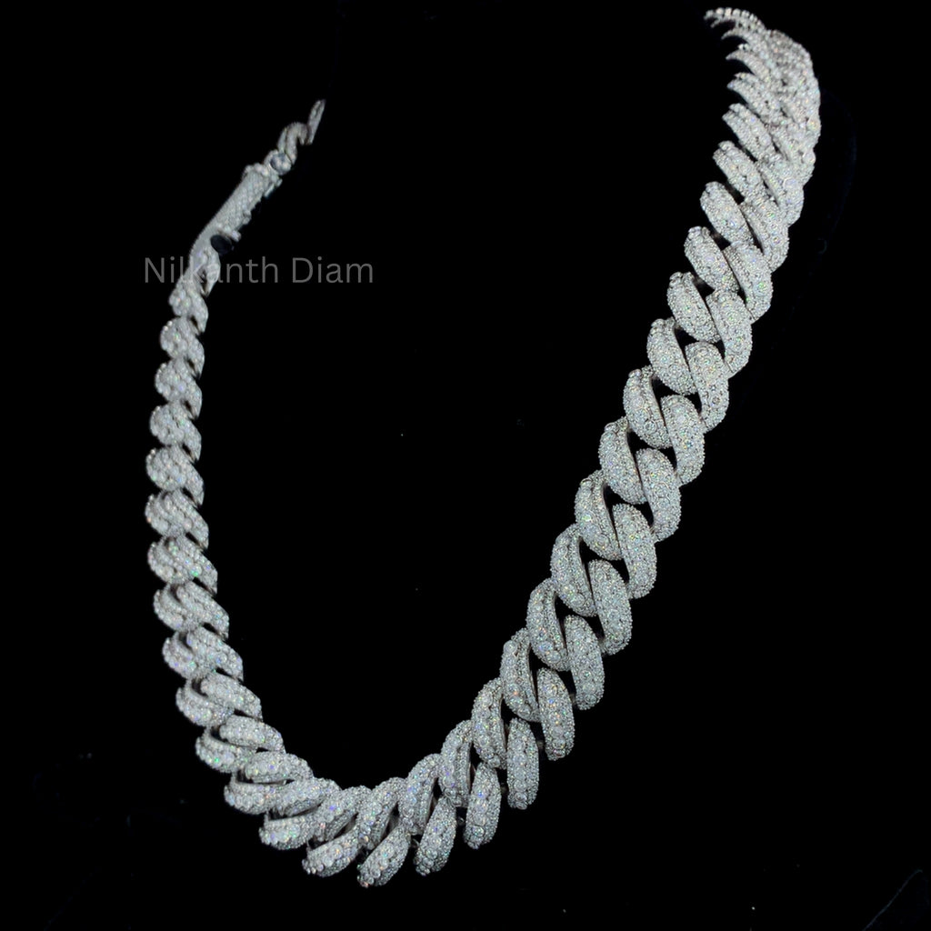 Round Diamond Cuban Chain